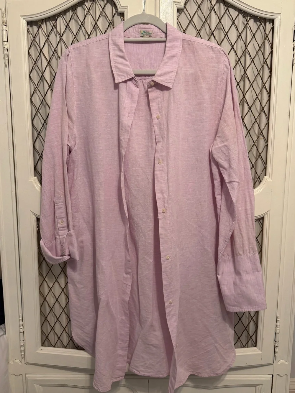 J. Crew Light Pink women’s linen cover up